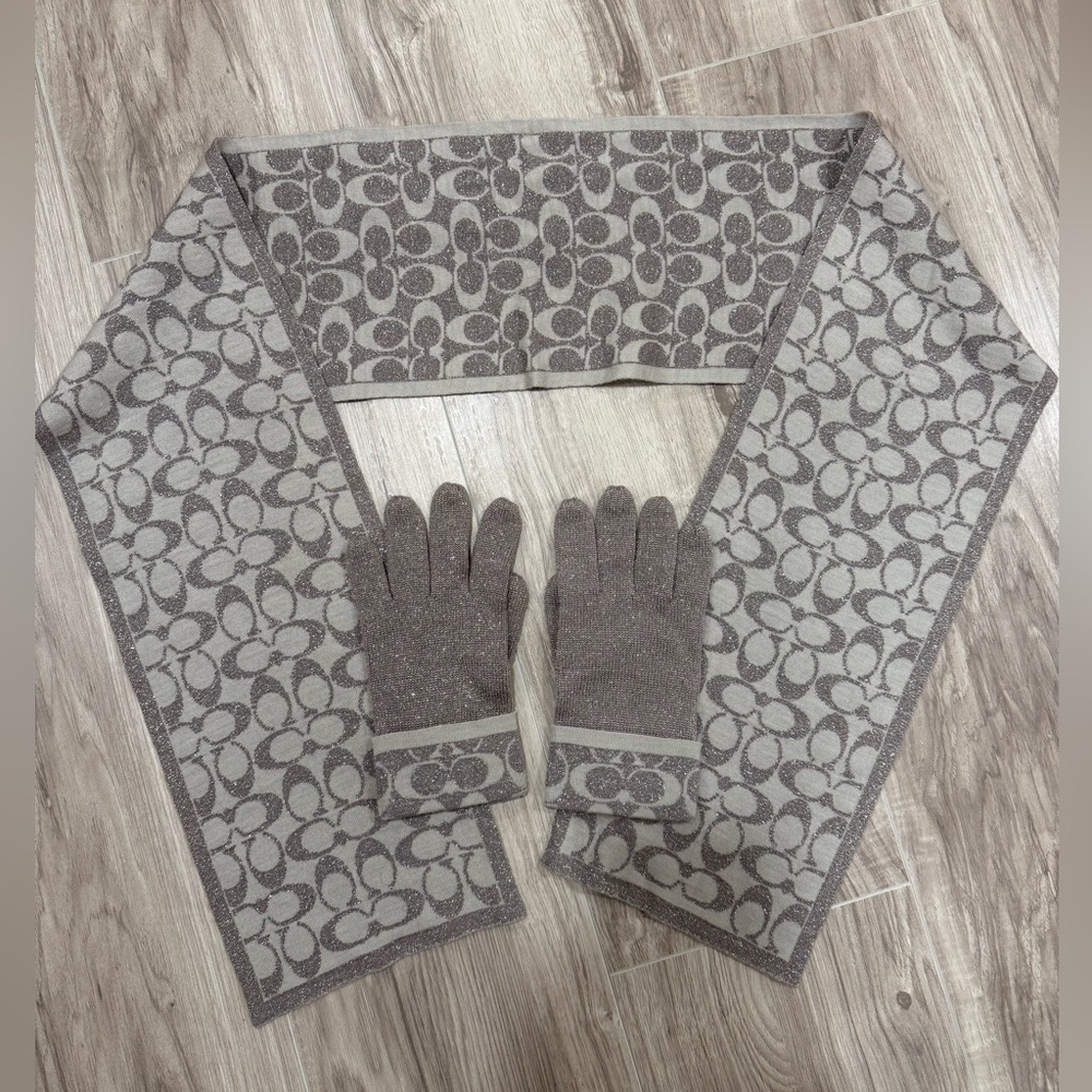Coach Scarf & Gloves